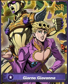 Giorno Giovanna — official JoJo: Golden Spirit artwork